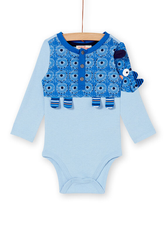 Heather blue BODY SUIT KUSABOD / 20WG10O1BODC222